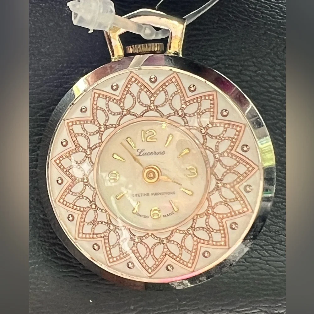 Vintage Swiss Lucerne Rare Auto Pocket Watch (1960-69)